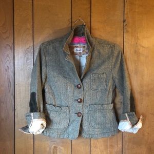 Herringbone Cropped Blazer by Abercrombie